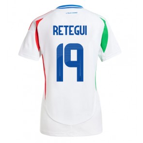 Italien Mateo Retegui #19 Bortatröja Kvinnor EM 2024 Kortärmad